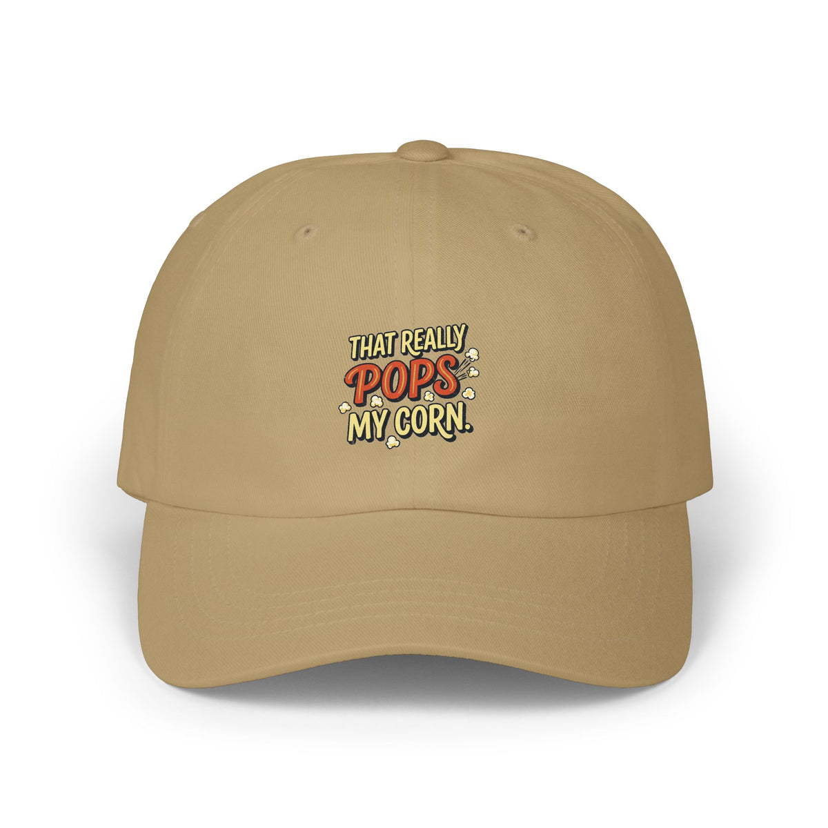 That Really Pops My Corn! Funny Retro Dad Cap