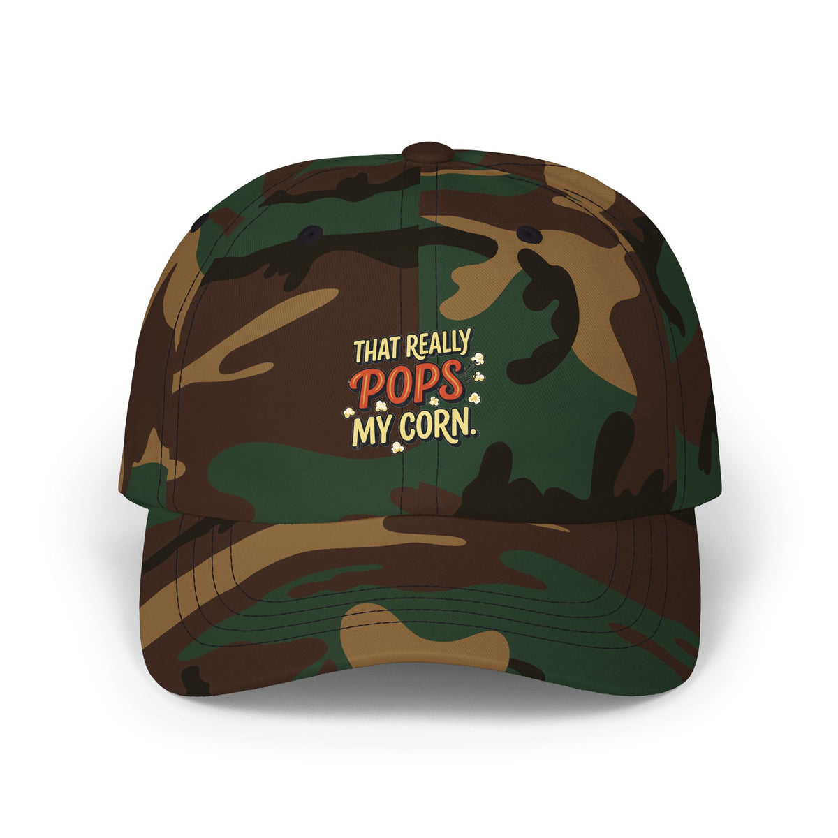 That Really Pops My Corn! Funny Retro Dad Cap