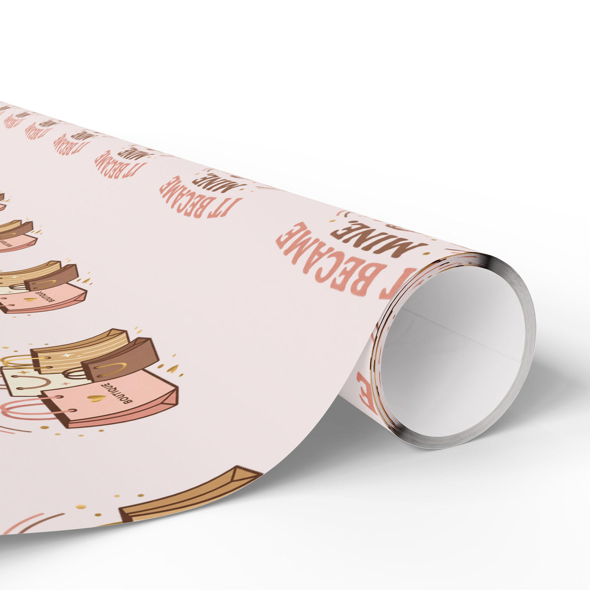 It Became Mine! Funny Shopping Bag Wrapping Paper