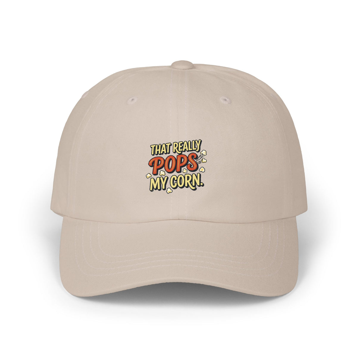 That Really Pops My Corn! Funny Retro Dad Cap