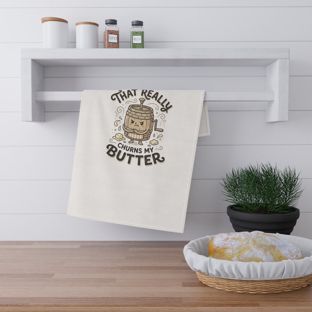 That Really Churns My Butter — Funny Kitchen Tea Towel