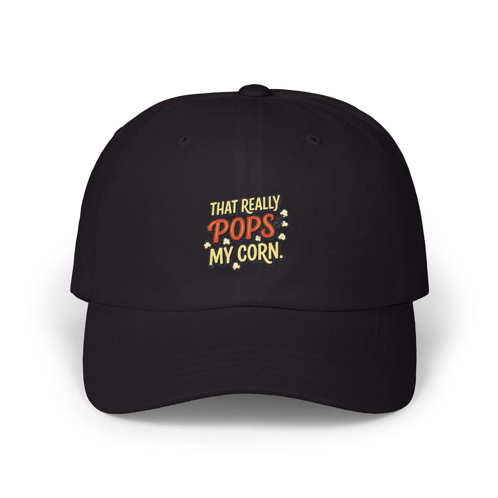 That Really Pops My Corn! Funny Retro Dad Cap