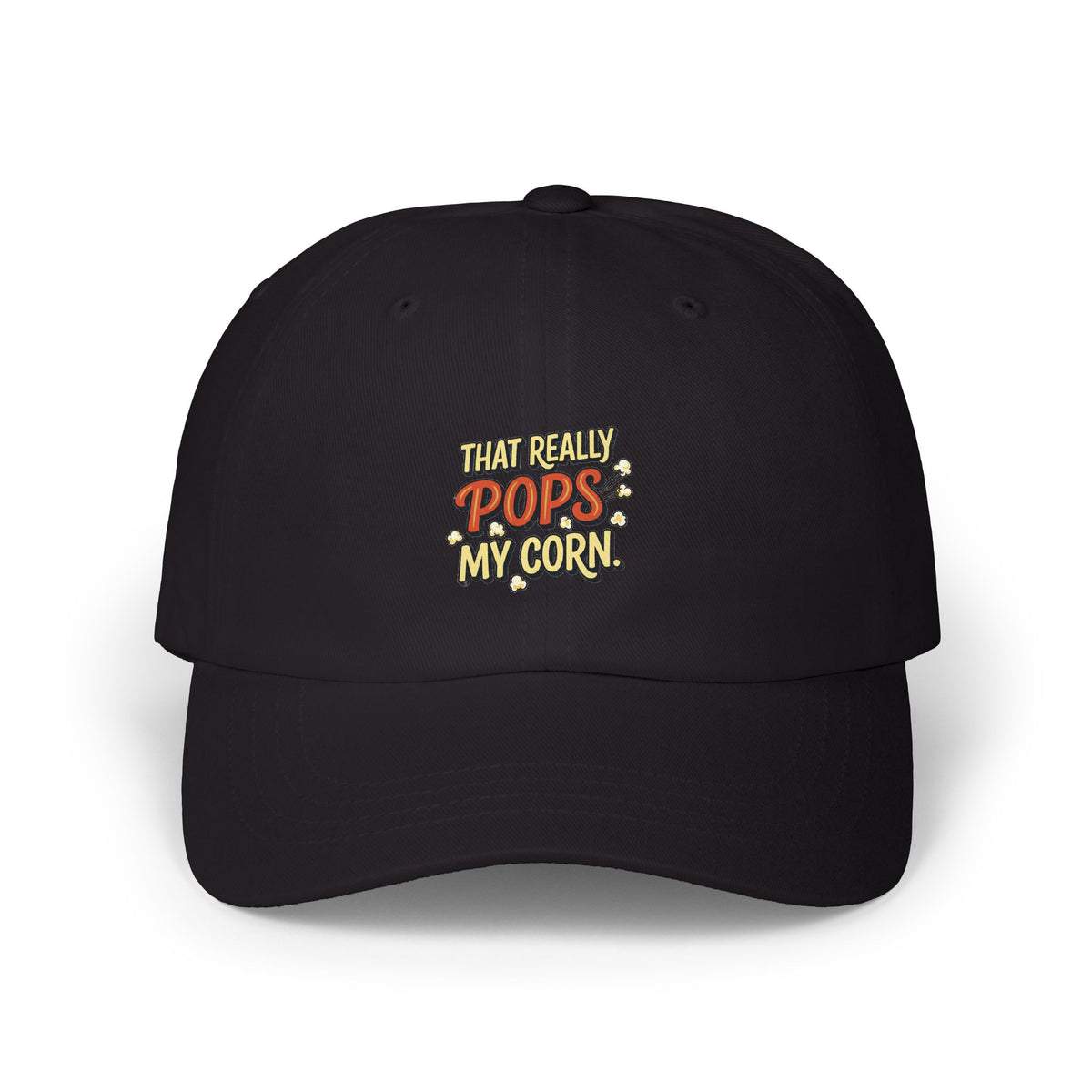 That Really Pops My Corn! Funny Retro Dad Cap