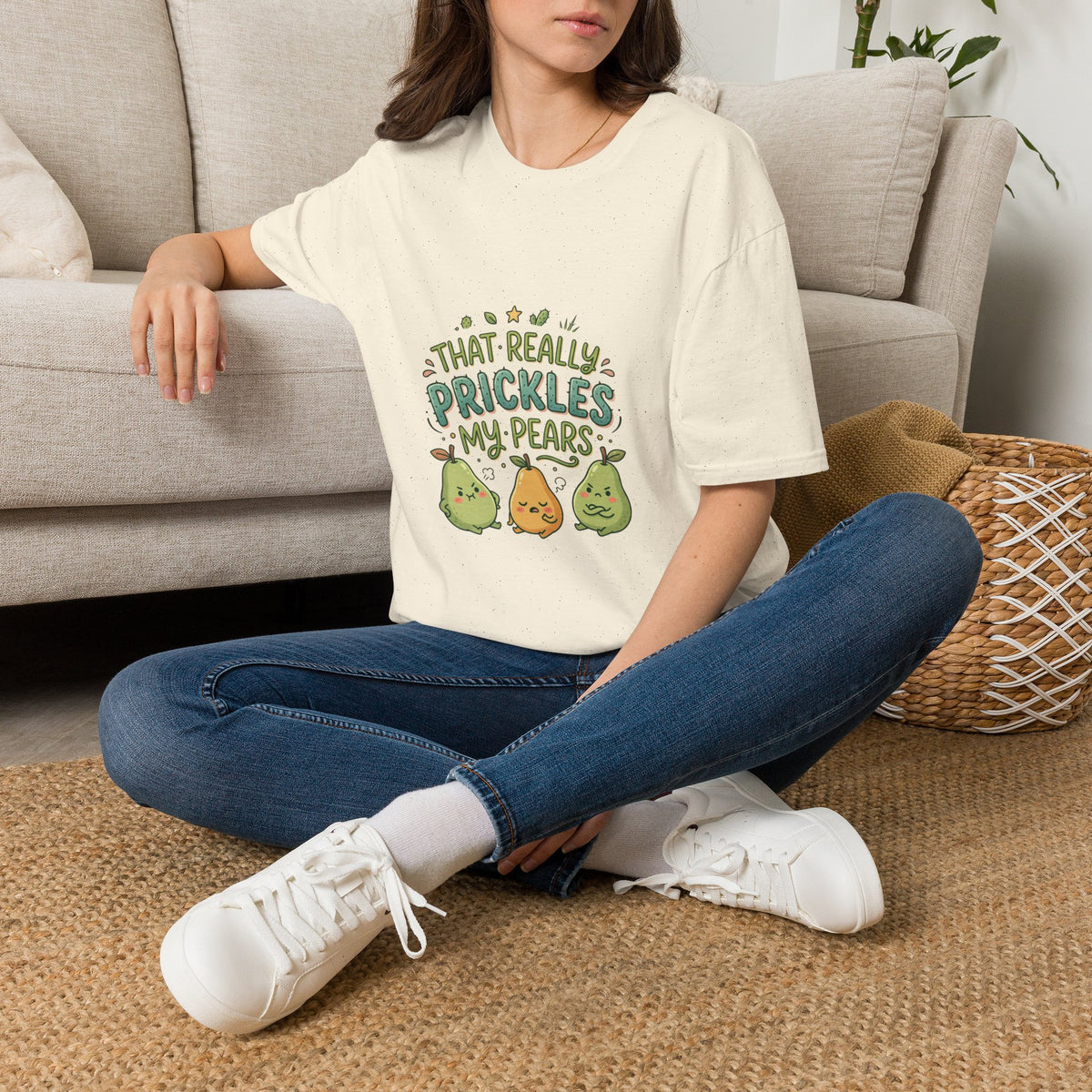 That Really Prickles My Pears! Funny Pear Graphic Tee