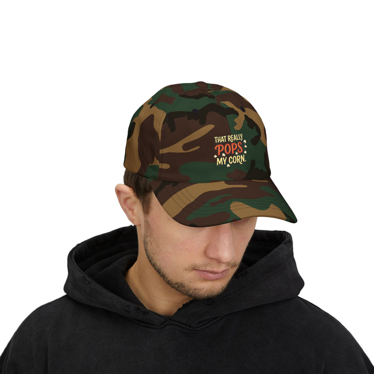 That Really Pops My Corn! Funny Retro Dad Cap