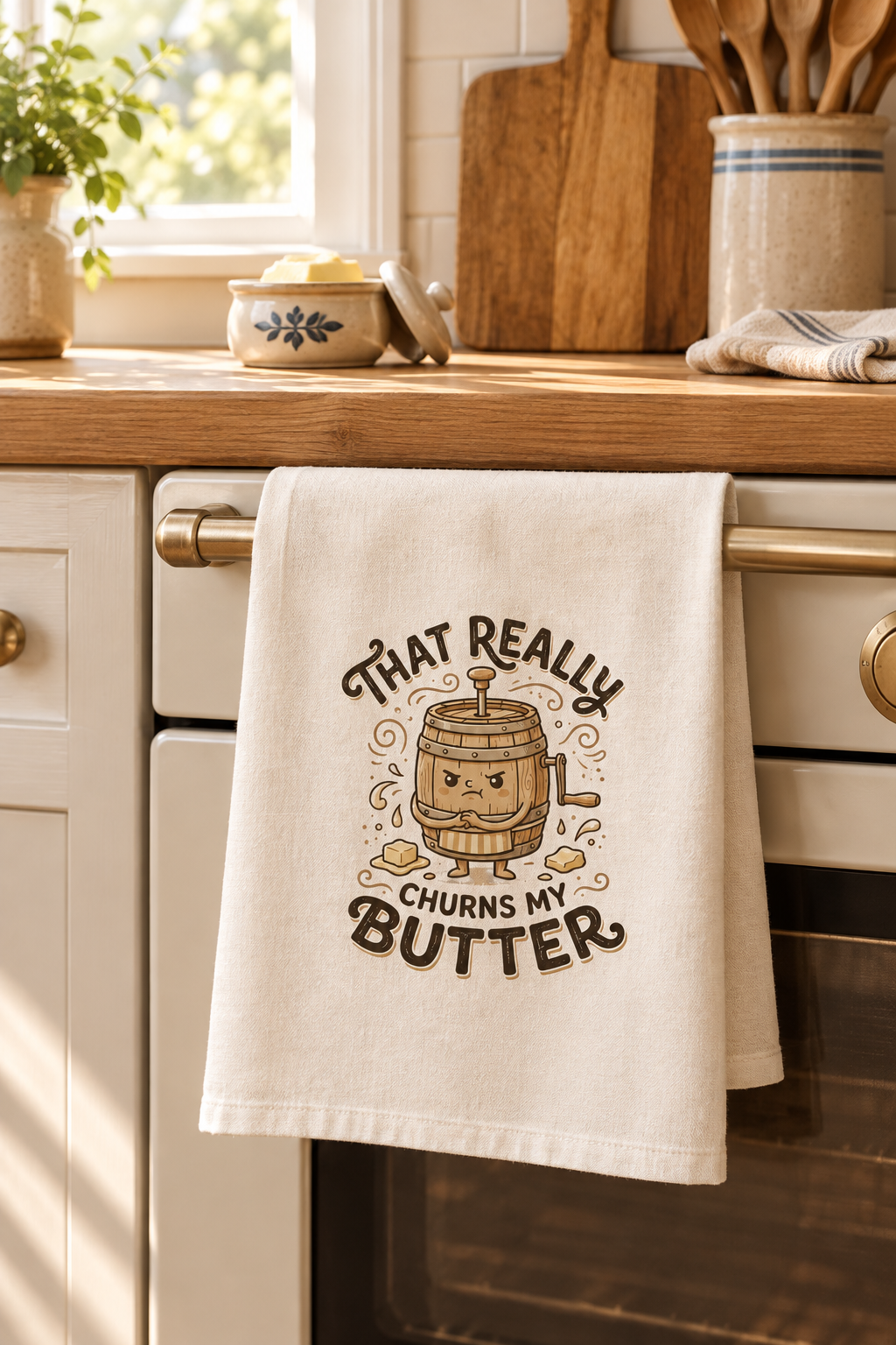 Churns My Butter Oven Handle Lifestyle