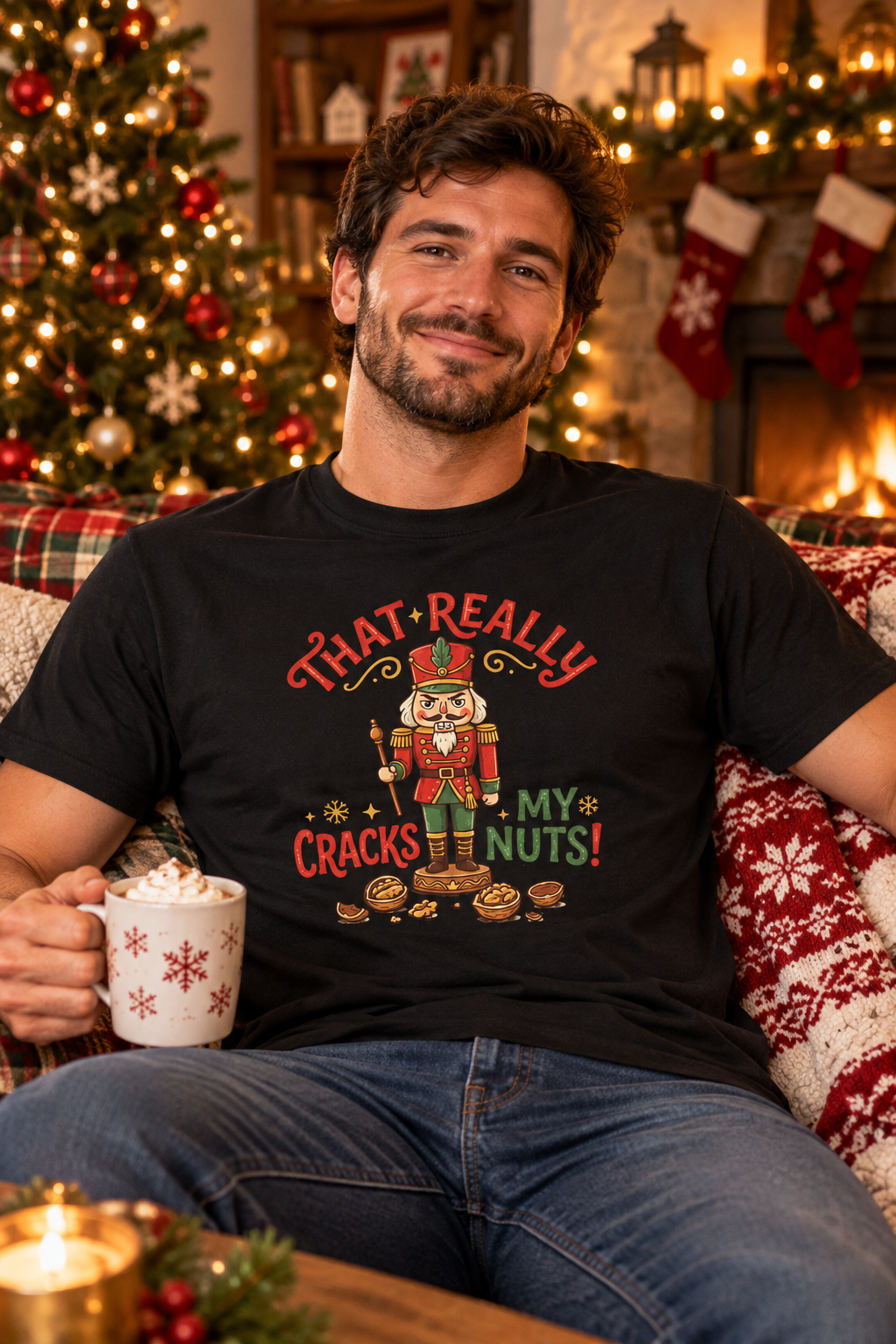 Nutcracker Tee Christmas Lifestyle Mockup