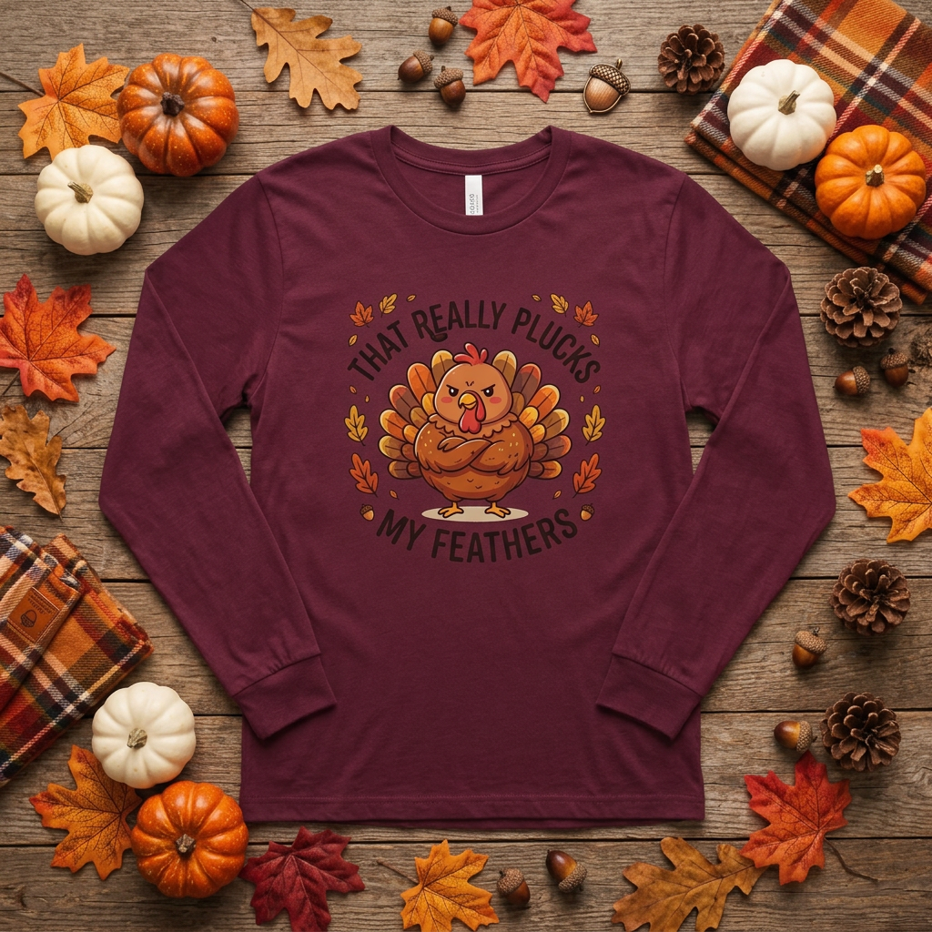 Plucks My Feathers Thanksgiving Flat Lay